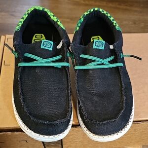 Hey Dude Minecraft Kids Black Canvas Sneakers